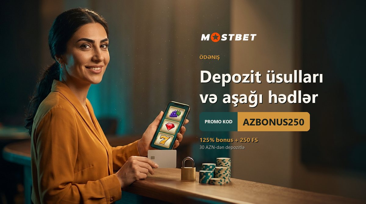 Depozit üsulları və aşağı hədlər — Mostbet AZ